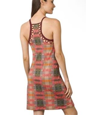 prAna Ardor Dress M Southwestern Print Racerback Active Travel Athleisure